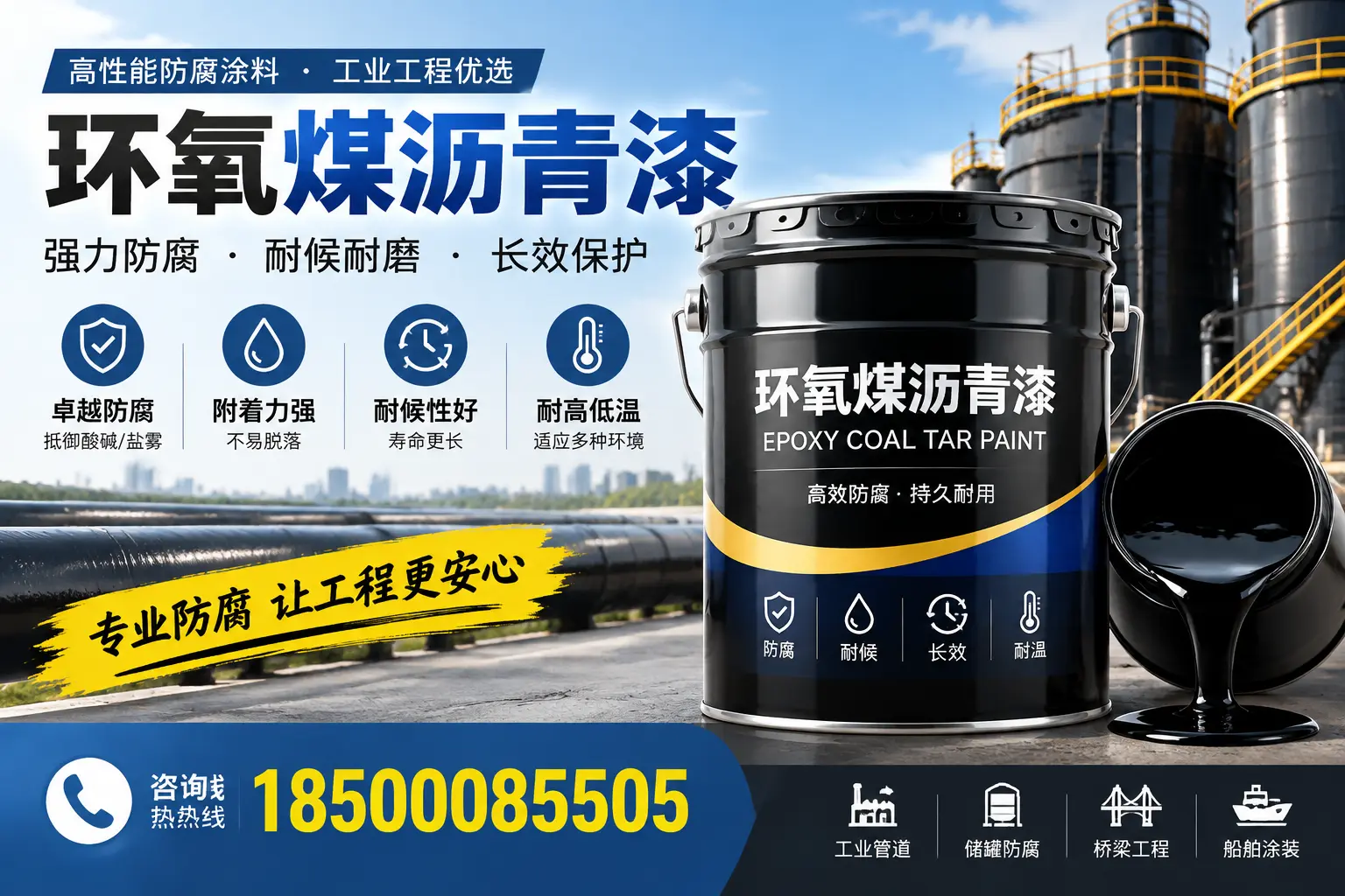 环氧煤沥青漆的施工方法与注意事项,确保在榆林顺利完成